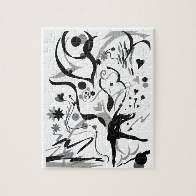 Jag Kärlek till Dance! Pussel (Vertikal)