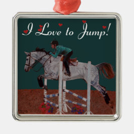 Jag Kärlek till Jump! Horse Ornament