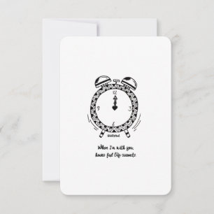 Jag Kärlek, timmar känns som sekunder, ett vanligt