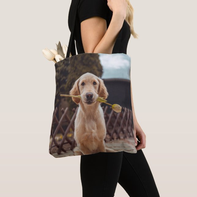 Jag kärlek! tygkasse (Närbild)