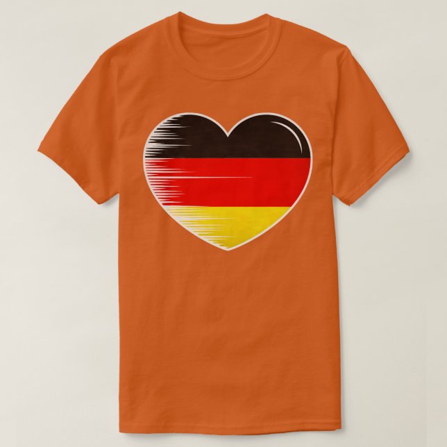 Jag Kärlek Tyskland mitt hem Min Land 7 T Shirt (Design framsida)