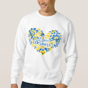 Jag kärlek Ukraina, inspirerande citat hjärta Lång Ärmad Tröja