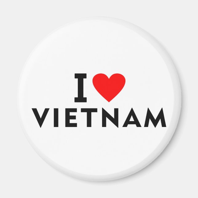 Jag kärlek Vietnam land gillar hjärtturism Magnet (Framsidan)
