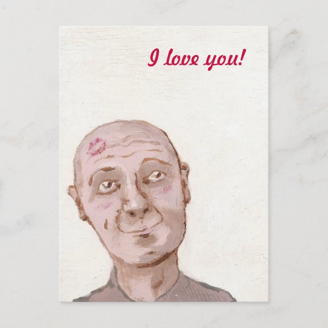 Jag kärlek! vykort (Framsida)
