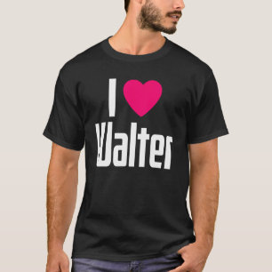 Jag Kärlek Walter Rosa Heart I Heart Walter T Shirt