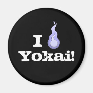 Jag Kärlek Yokai! Hitodama Fireball Magnet