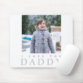 Jag Kärlek You pappa Cute Kid Photo Musmatta