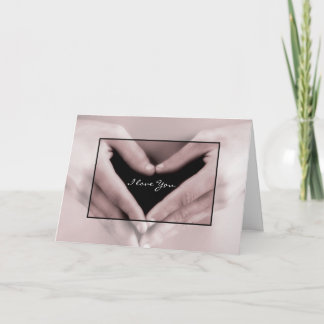 Jag Kärlekar att du romerska mitt hjärta är i Händ Kort