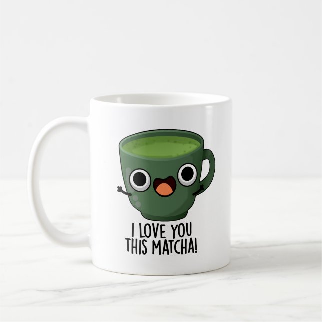 Jag Kärlekar dig den här matcha-apan... Kaffemugg (Vänster)
