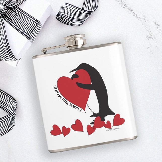 Jag Kärlekar dig mer! Penguin och Red Heart Fickplunta (Skapare uppladdad)