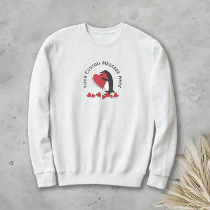 Jag Kärlekar dig mer! Penguin och Red Heart T Shirt