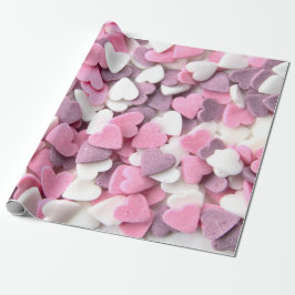 Jag kärlekar dig min ljuva Valentine med vackra hj Presentpapper