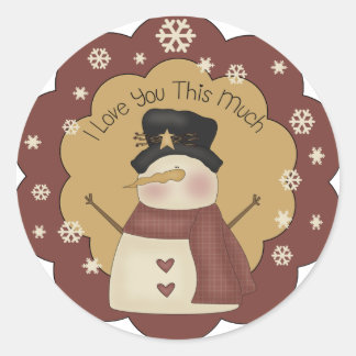 Jag Kärlekar dig så mycket Runt Klistermärke