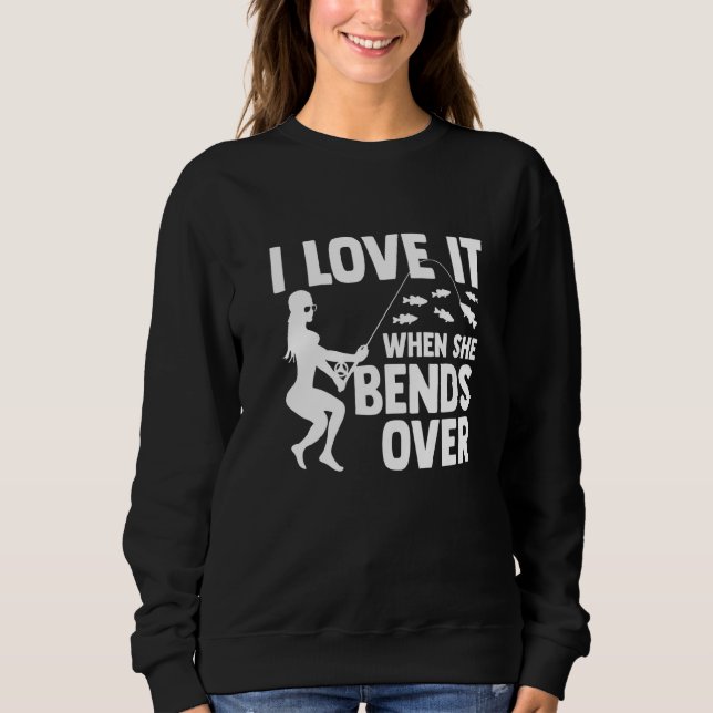 Jag Kärlekar när hon böjer över isfisk T Shirt (Framsida)
