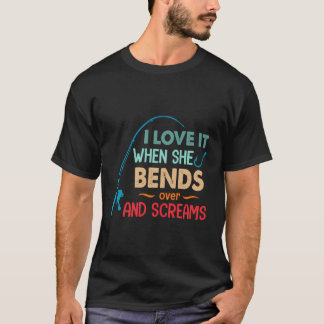 Jag Kärlekar när hon böjer sig över och skryter go T Shirt