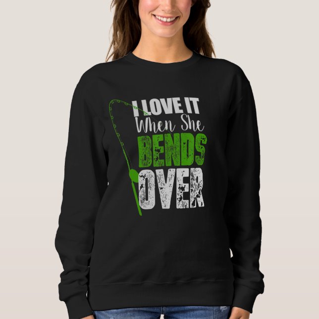 Jag Kärlekar när hon satsar över fisket T Shirt (Framsida)