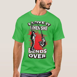 Jag Kärlekar när hon satsar över Novelty och fiske T Shirt
