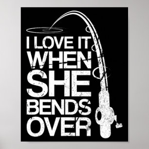 Jag Kärlekar när hon satsar över roligt fiske Poster