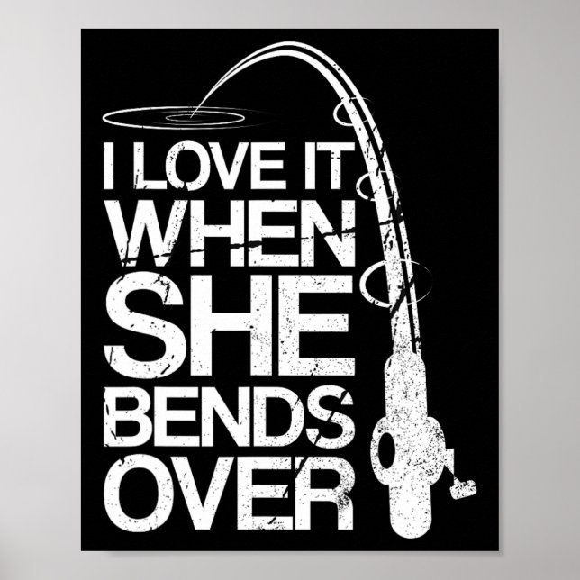 Jag Kärlekar när hon satsar över roligt fiske Poster (Framsidan)