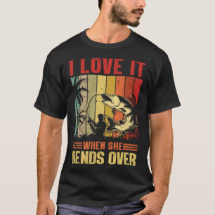 Jag Kärlekar när hon satsar på fiske T Shirt