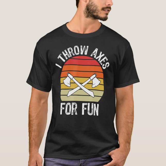 Jag kastar axlar för Roligt Lumberjack T Shirt (Framsida)