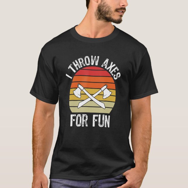 Jag kastar axlar för Roligt Lumberjack T Shirt (Framsida)