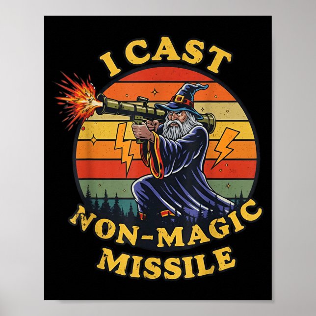 Jag kastar icke-magisk projektil poster (Framsidan)