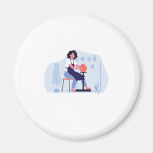 Jag kastar Sak Pottery Ceramics Porcelain Gift Magnet