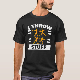 Jag kastar Saker-hett och la diskus-spåraren Fält T Shirt