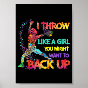 Jag kastar som en flicka poster