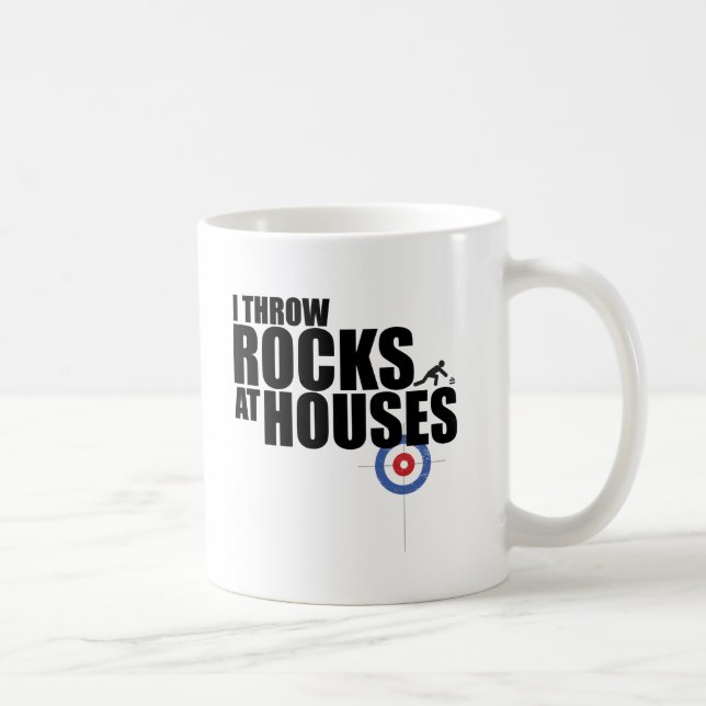 Jag kastar stenar på att krulla för hus kaffemugg (Höger)