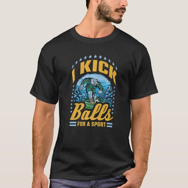 Jag Kick Bollar för en idrottare T Shirt (Framsida)