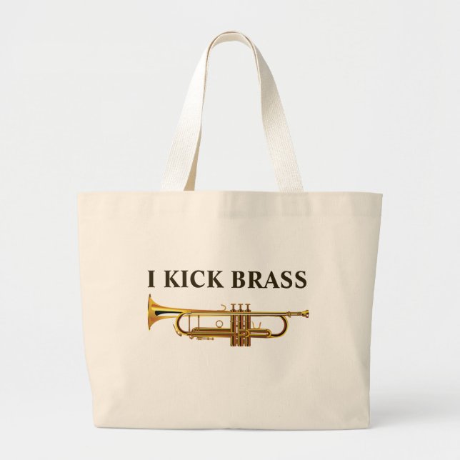 Jag Kick Brass Golden Trumpet Jumbo Tygkasse (Framsidan)
