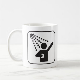 Jag kissar i duschhusdjuret Peeve att dra skam Kaffemugg