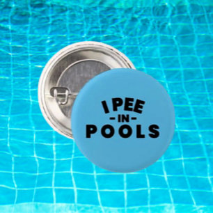 Jag kissar i pooler Rolig knapp