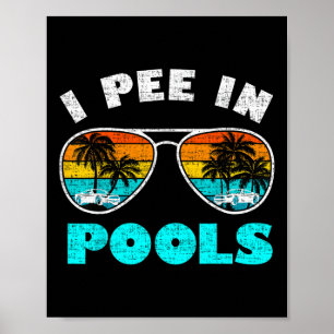 Jag kissar i pooler Singel T-shirt sommarlov simni Poster