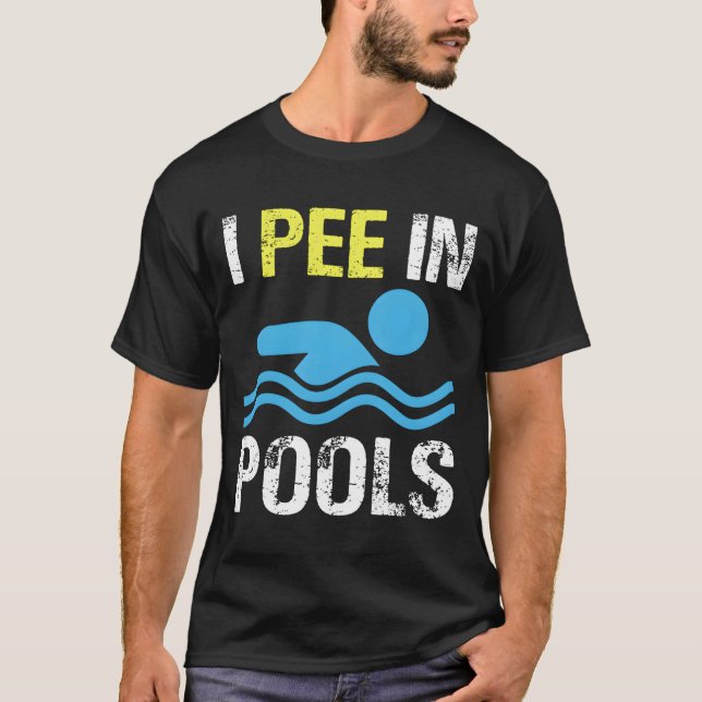 Jag kissar i pooler t shirt (Framsida)