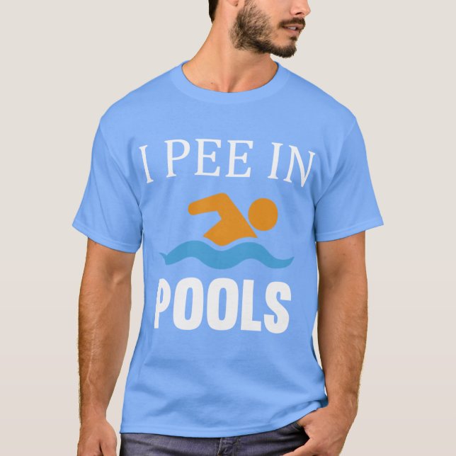 Jag kissar i pooler vän t shirt (Framsida)