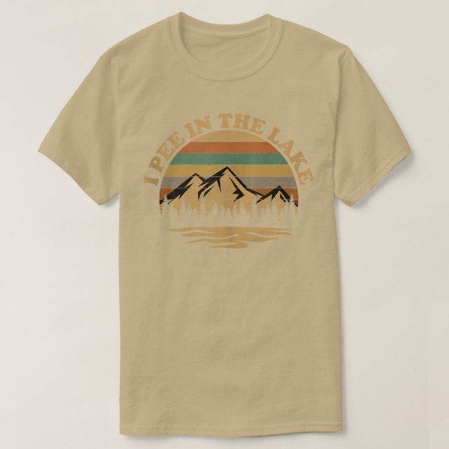 Jag kissar i Sjö, Vacation Camping T Shirt (Design framsida)