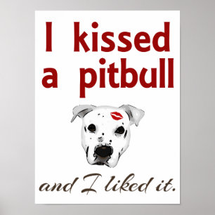 Jag Kissed en Pitbull Poster