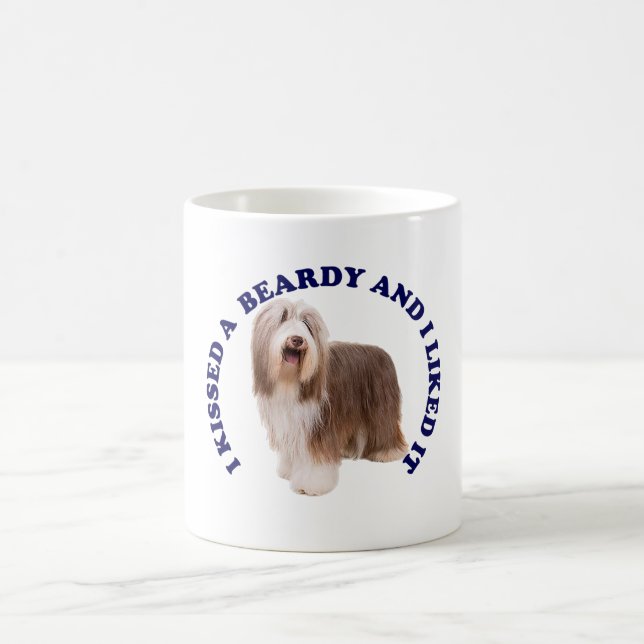 Jag Kisserade en bockad kollie Kaffemugg (Center)