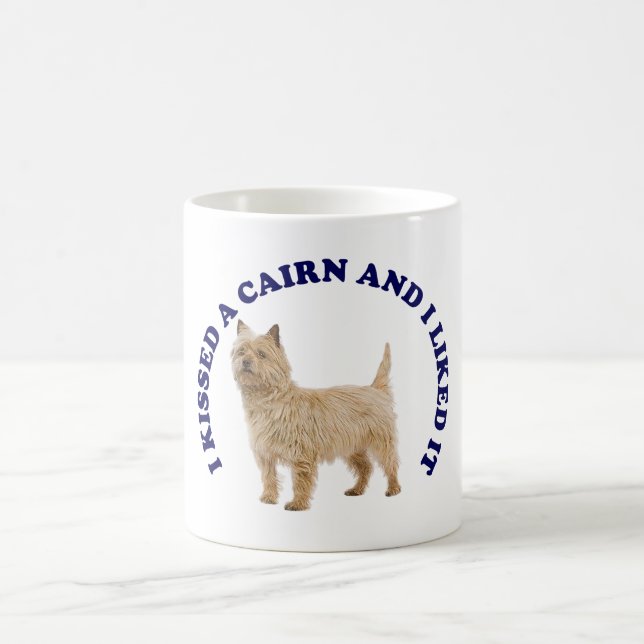 Jag Kisserade en Cairn Terrier Kaffemugg (Center)