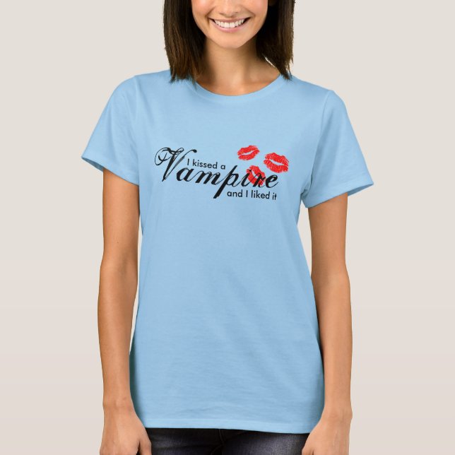 Jag Kisserade en Vampyre Tröja (Framsida)