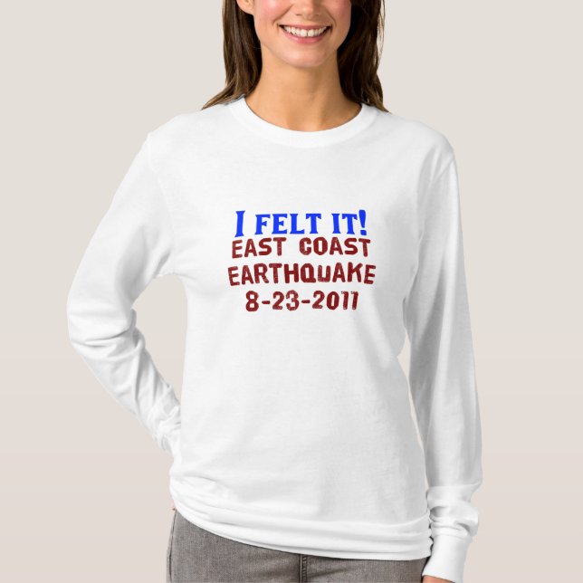 Jag klädde med filt det! Ostkustjordskalv, 2011 Tee (Framsida)