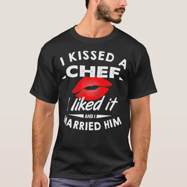 Jag klämde en Chef jag gillar och jag gifte mig me T Shirt (Framsida)