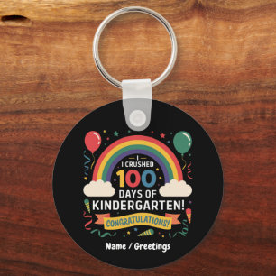 Jag Klarade 100 Dagar i Förskolan Anpassa Nyckelring