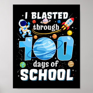 Jag klarade 100 dagar i skolan 100:e dagens te poster