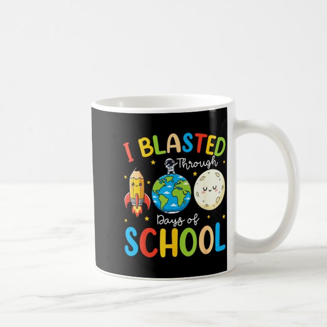 Jag klarade 100 dagar i skolan 100:e dags te kaffemugg (Höger)