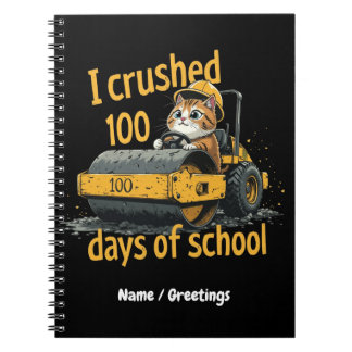 Jag klarade 100 dagar i skolan - firar 100:e dagen anteckningsbok