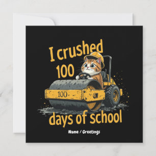 Jag Klarade 100 Dagar i Skolan Firar 100:e Dagen Inbjudningar